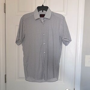 Jared Lang Black and White Casual Button Down Shirt